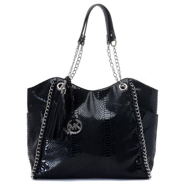 michael kors chelsea large shoulder tote-patent python På Salg Roman gto8k